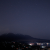 富士と星と山中湖