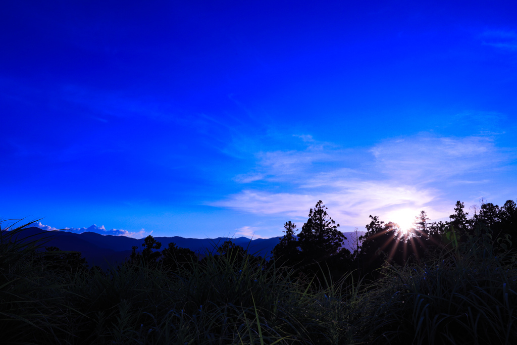 秩父路の夕景