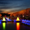 昭和記念公園の夕景