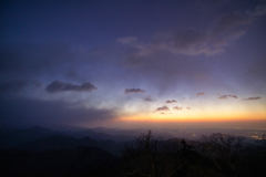 霧降高原の夜明け