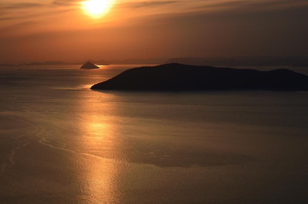 瀬戸内海夕景