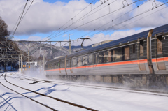 雪路を疾走