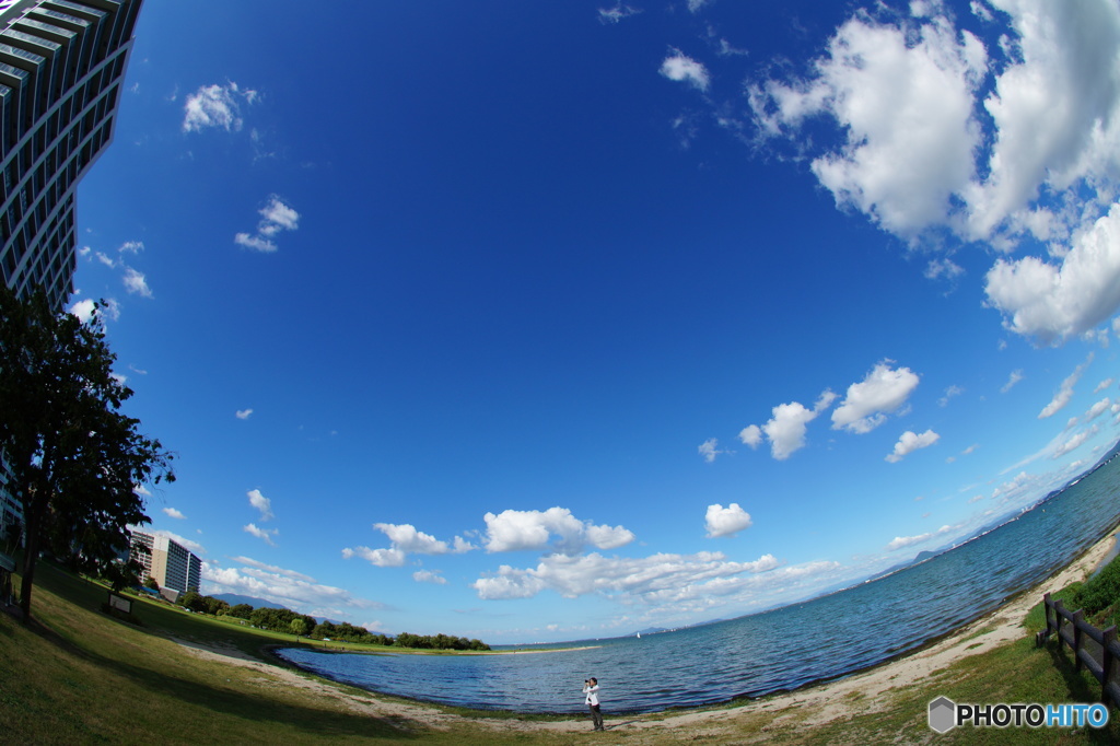 夏の琵琶湖