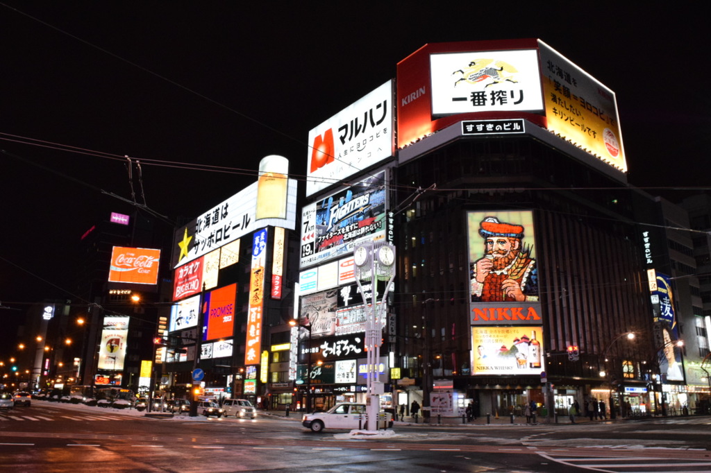 すすきのの夜