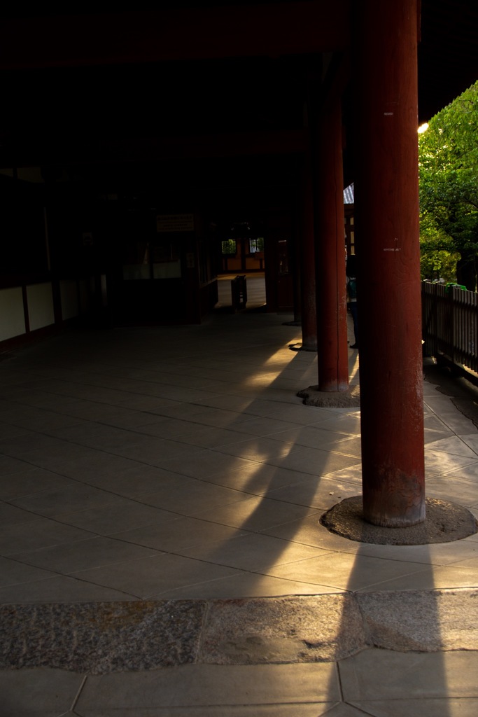 閉館前の大仏殿。in奈良公園