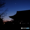 上賀茂神社の夕暮れ