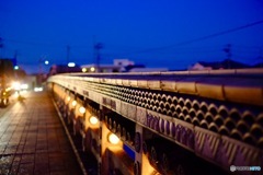 鬼瓦の御原橋