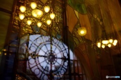 ステンドグラスに…