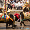 飾り牛の代掻き