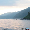 波ひとつない静かな朝の大石海岸