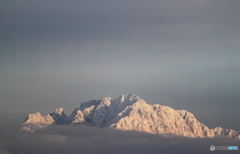 新年の立山連峰　剱岳