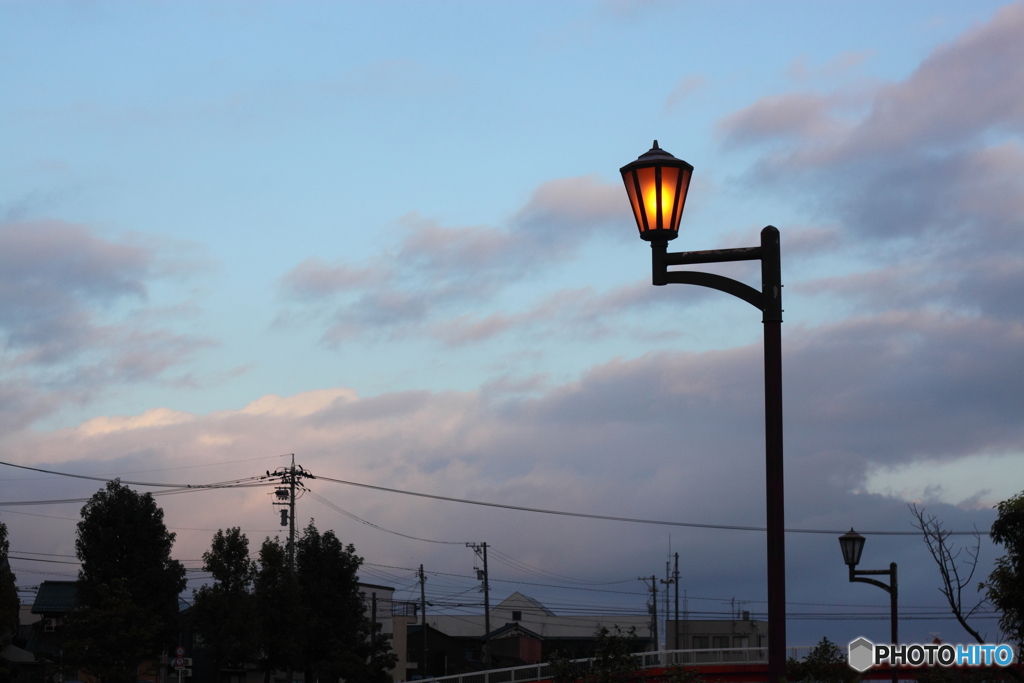 早朝散歩での景色　１