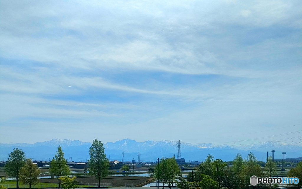 立山連峰出先よりの眺め