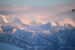 夕刻の薬師岳付近?