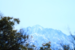 公園より望む今日の立山連峰剱岳