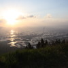 砺波散居村を望む