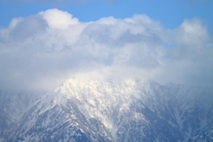 晴れてる間に撮る雪の立山