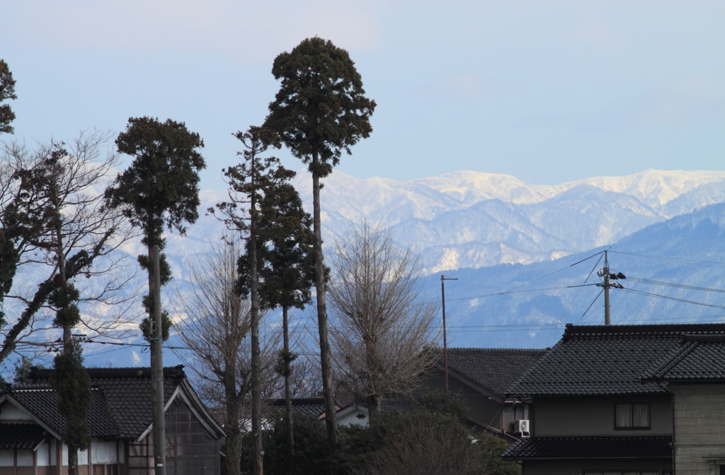雪の立山連峰