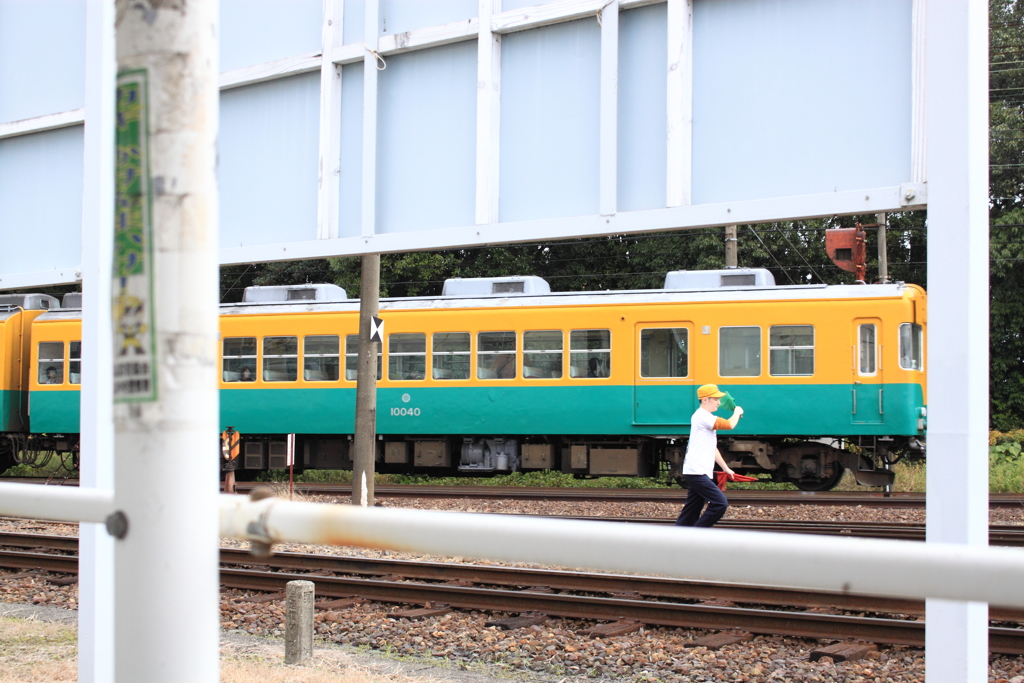 カボチャ電車お帰り～おつかれさん～＾＾