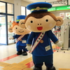ゆるキャラ・・くろべえくん・・でんちゃー君とお迎え(^'^)