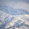 雪の立山連峰　剱岳視界不良