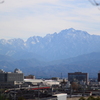 呉羽山より眺める・・立山連峰