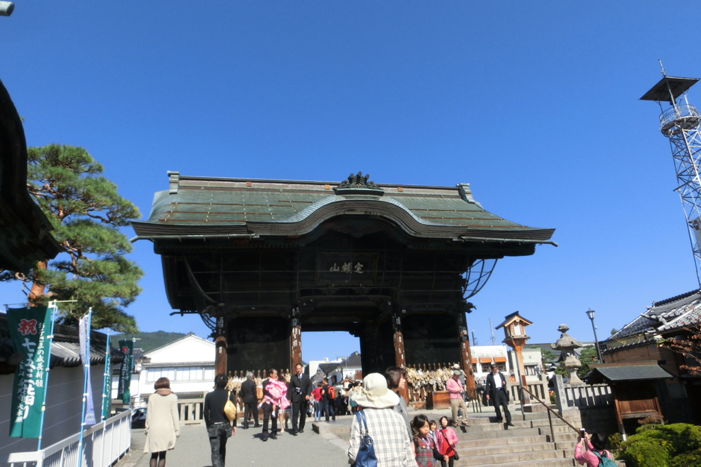 善光寺でお参り