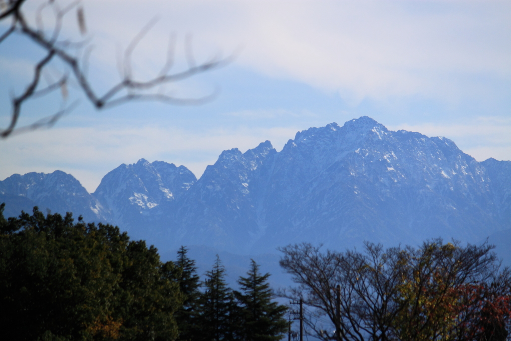 晴れの日の立山連峰