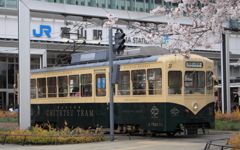 レトロな富山地方鉄道路面電車