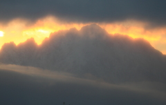 まさに日出時・・立山連峰剱岳