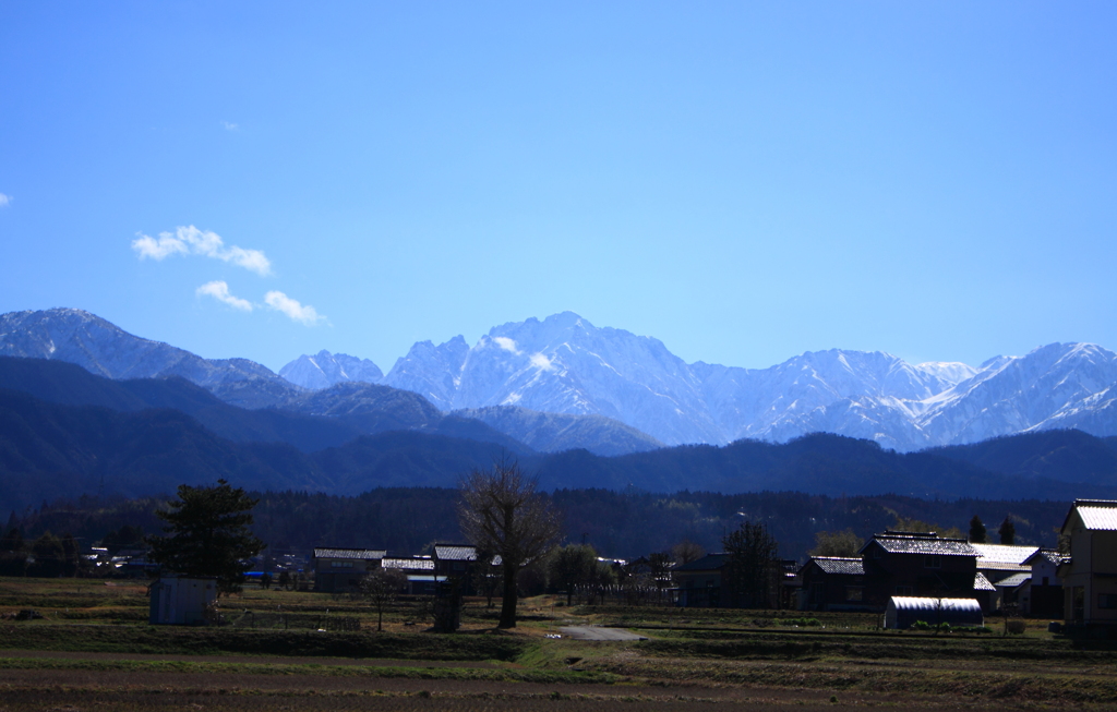 今日も立山連峰剱岳が見れた幸せ