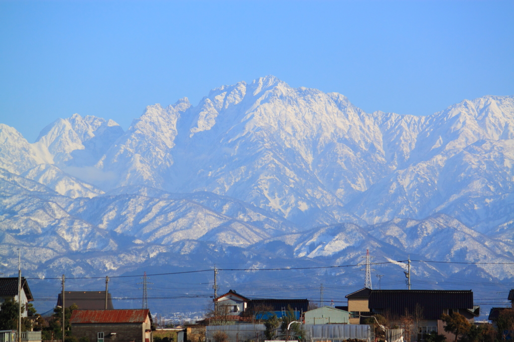 青い空と剱岳滅多に見れない日＾＾