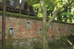 尾山神社　塀