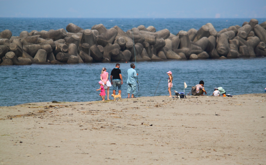 皆が楽しい休日の海のひととき　＾＾