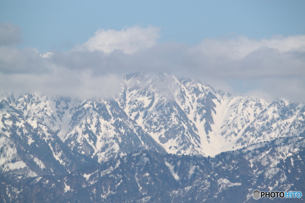 刻一刻変わる山模様　
