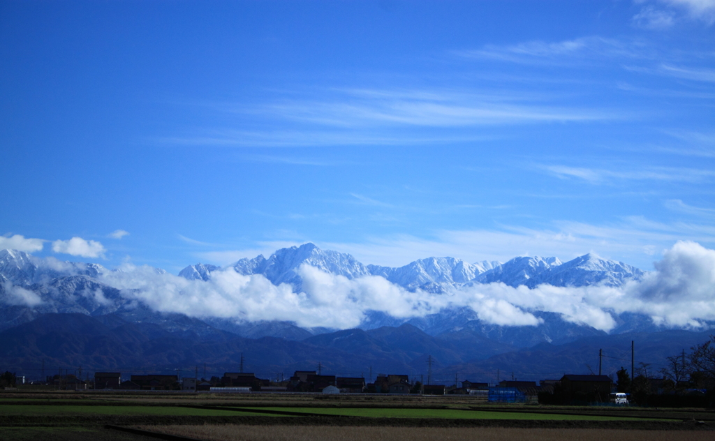 快晴の日の立山連峰