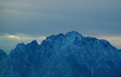 今朝の立山連峰　剱岳　優しい空がすき