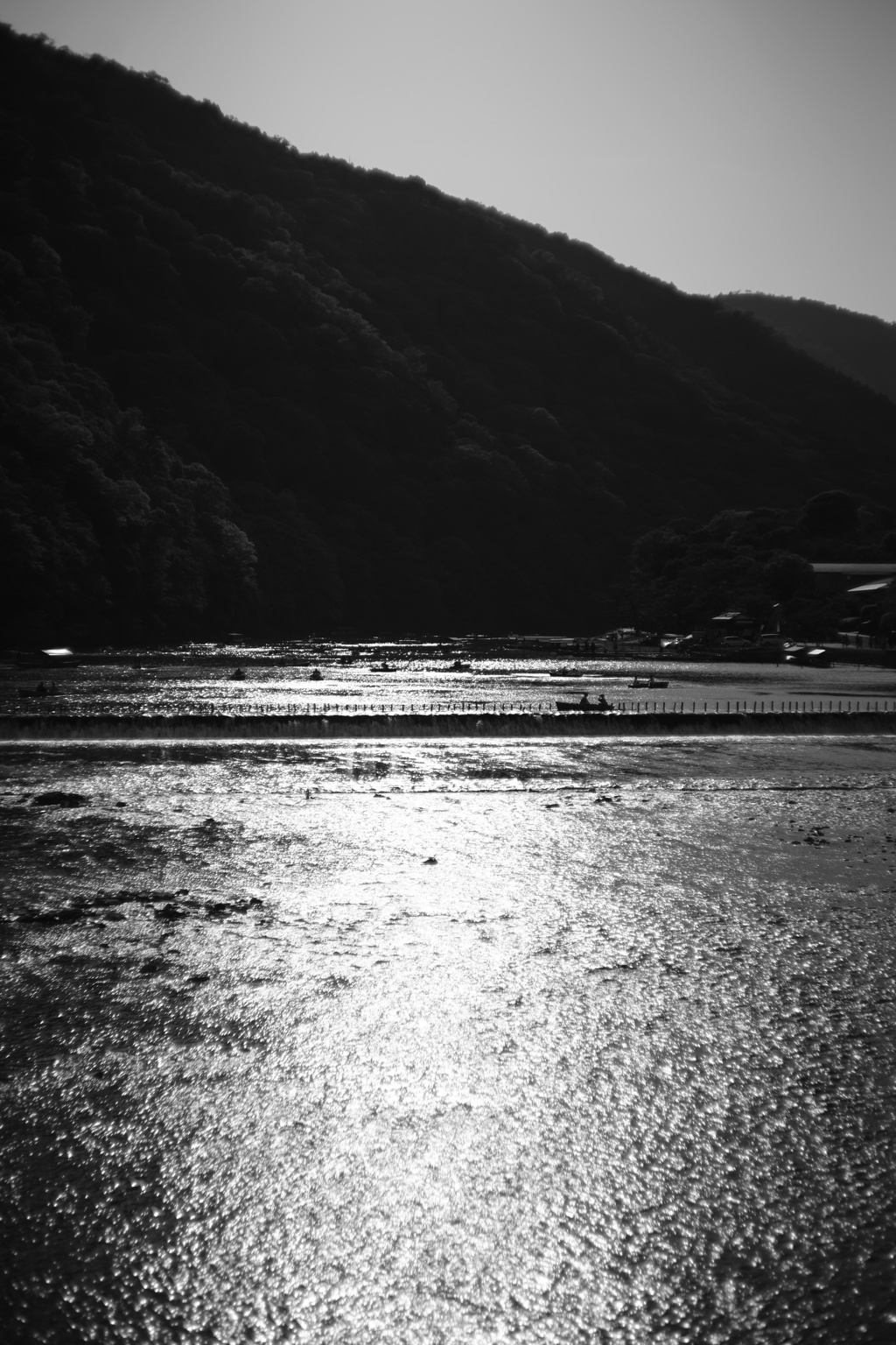 渡月橋から見た桂川