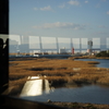 野鳥園展望塔の窓