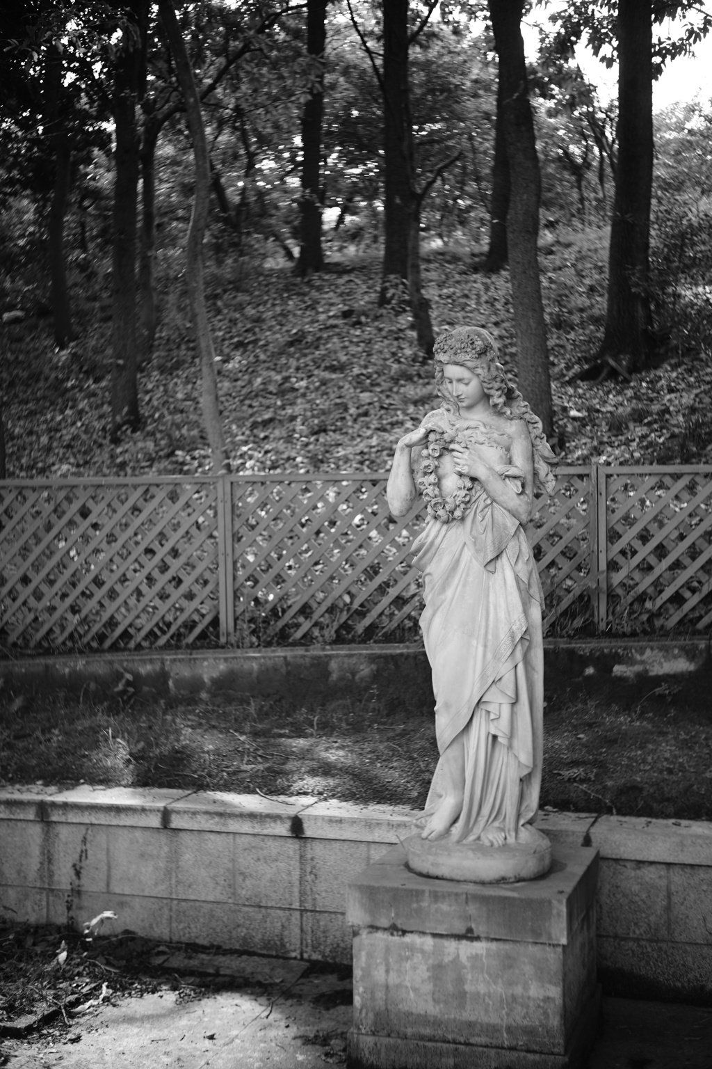 フランス庭園の彫刻