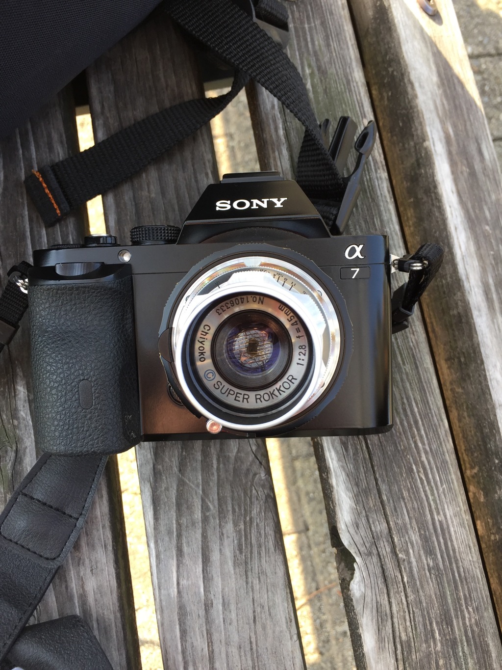 α7とSUPER ROKKOR 1:2.8 F=45mm