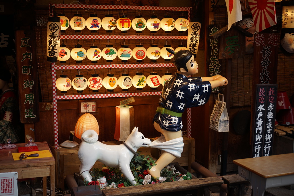 小僧と犬