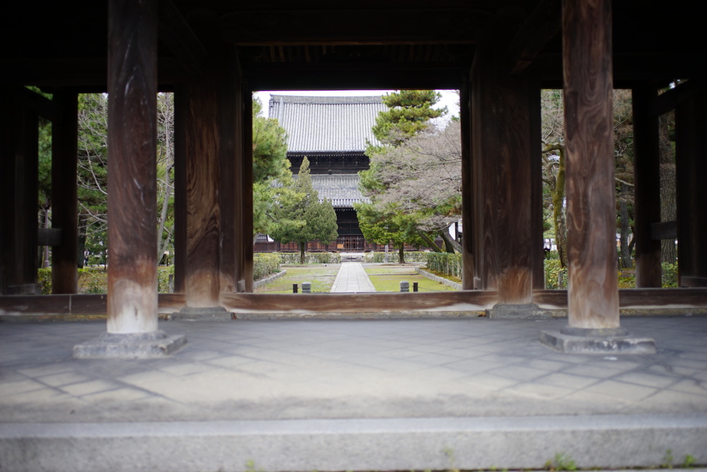 三門から法堂を見る