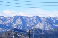 雪化粧の妙義山