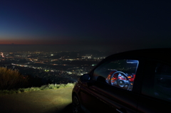 米の山展望台　車窓の眺め
