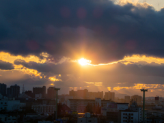 夕日