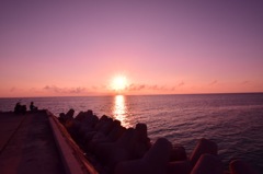 宮古島 夕暮れ時
