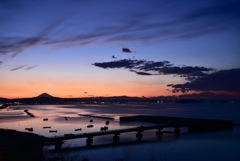 夕焼け富士