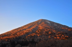 男体山の夕焼け