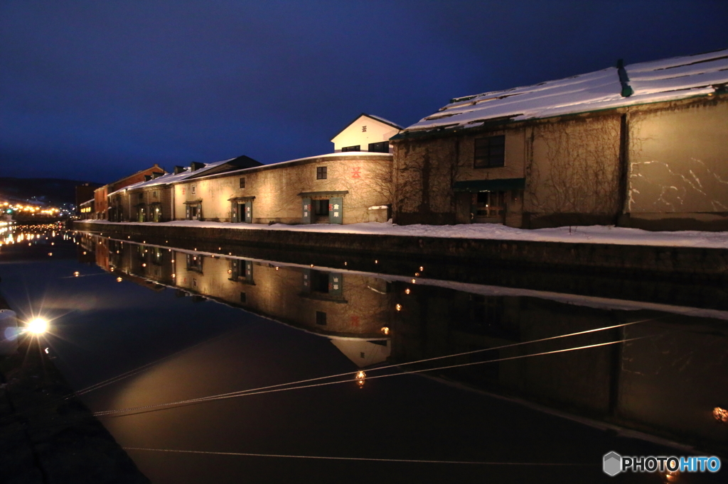 小樽運河　雪灯りの路